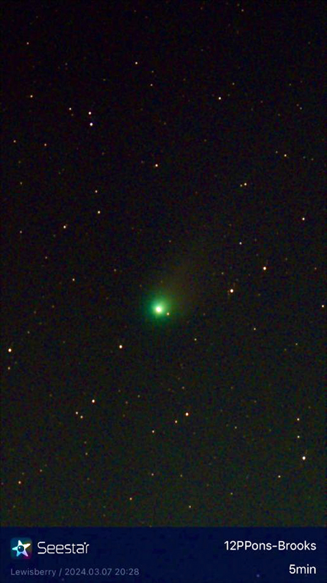 Comet 12P/Pons brooks visual through a telescope? - Comet Observing and ...
