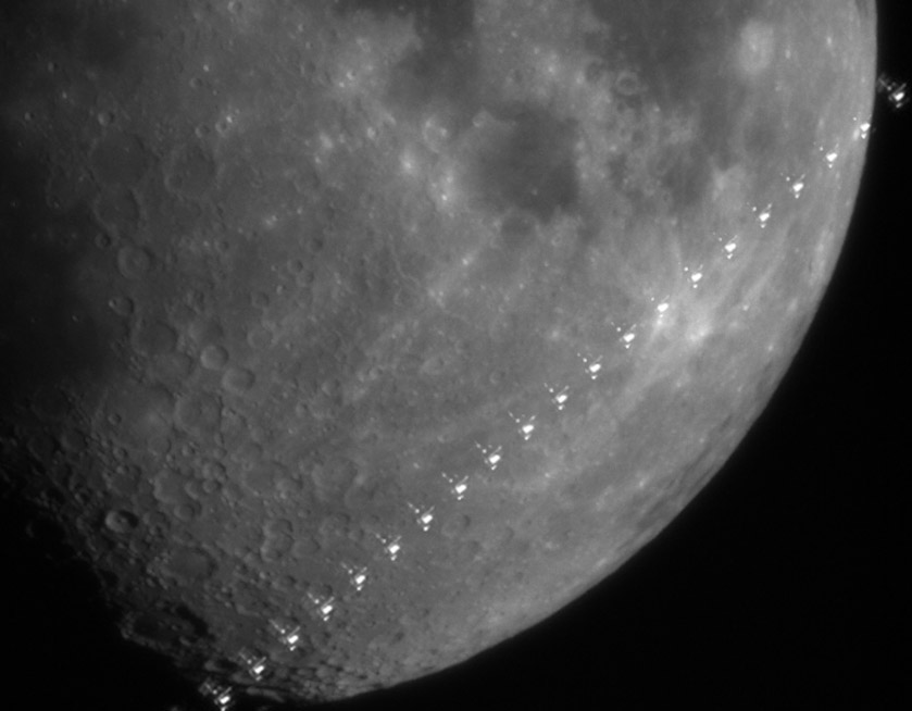ISS Transit of Moon from Phoenix - Major & Minor Planetary Imaging 