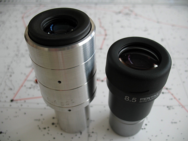 Siebert SSS 8.4 compared to Pentax XF 8.5 - Eyepieces - Cloudy Nights