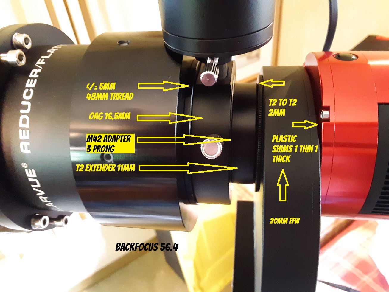 Putting together my ZWO Camera/OAG/FW imaging train is like a Rubix