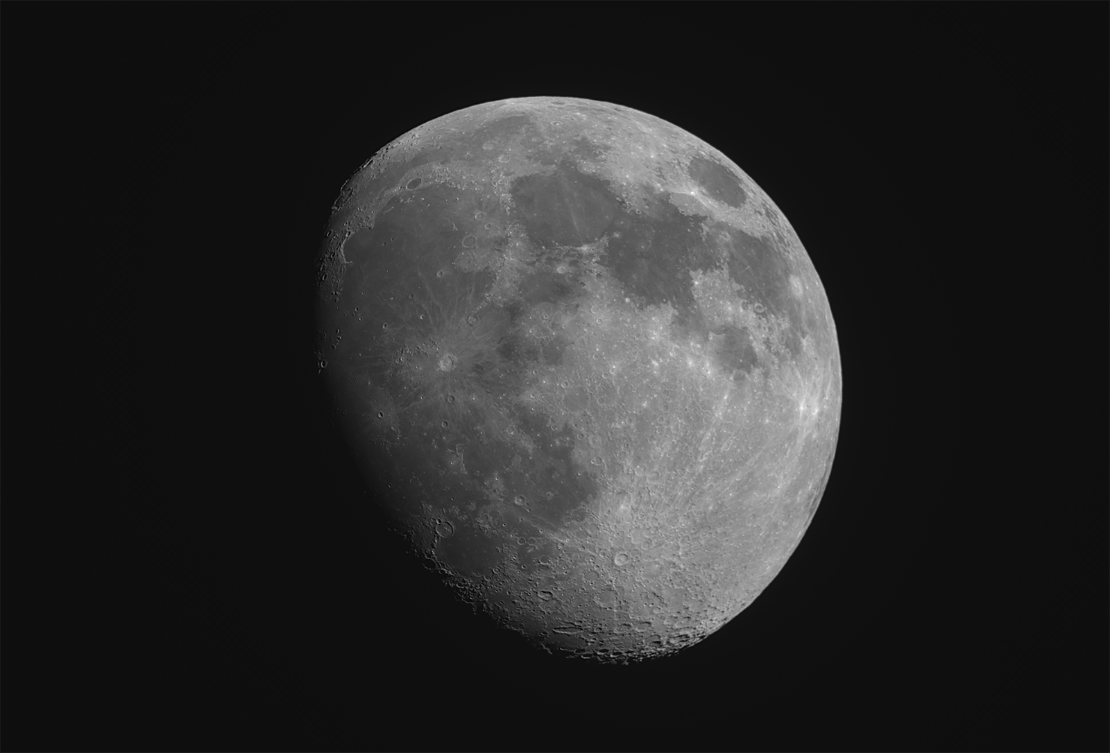 The Moon from April 4, 2020: First attempts with new equipment