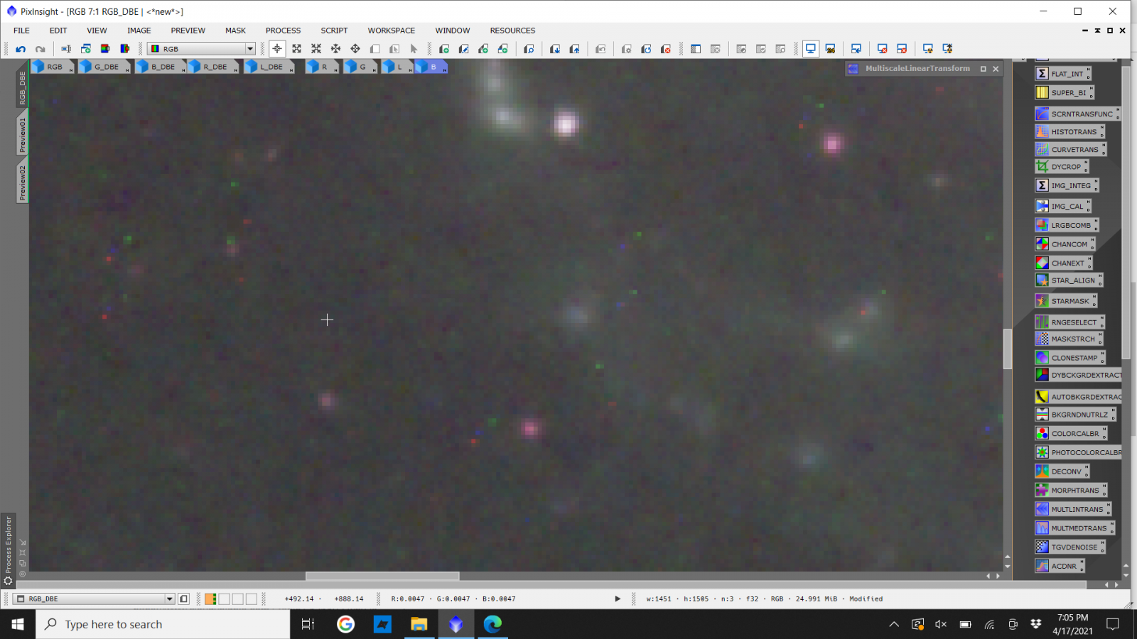 R G And B Pixels Showing In Combined Rgb In Pi Beginning Deep Sky Imaging Cloudy Nights