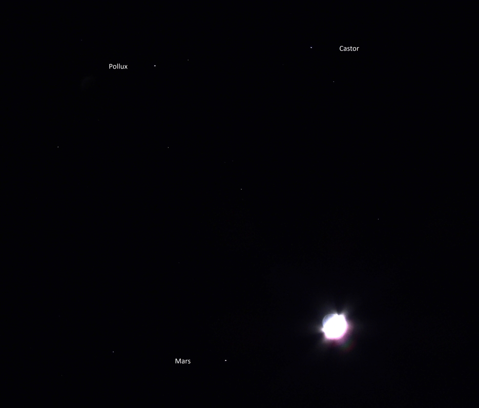 Moon And Mars On The 25th Solar System Observing Cloudy Nights