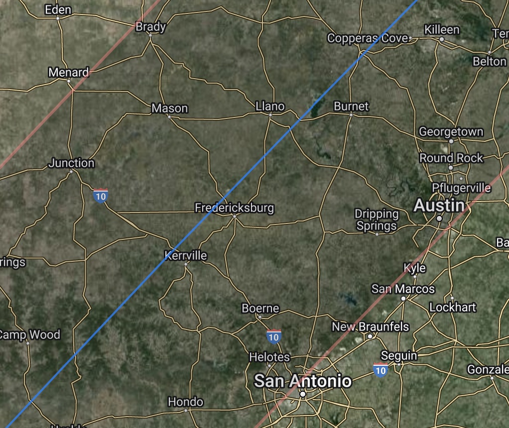 Help - I'm in Fredericksburg TX - North American Total Solar Eclipse ...