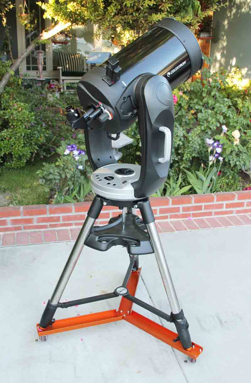 DIY 3 wheel CPC 1100 aluminum tripod dolly - Celestron Computerized ...