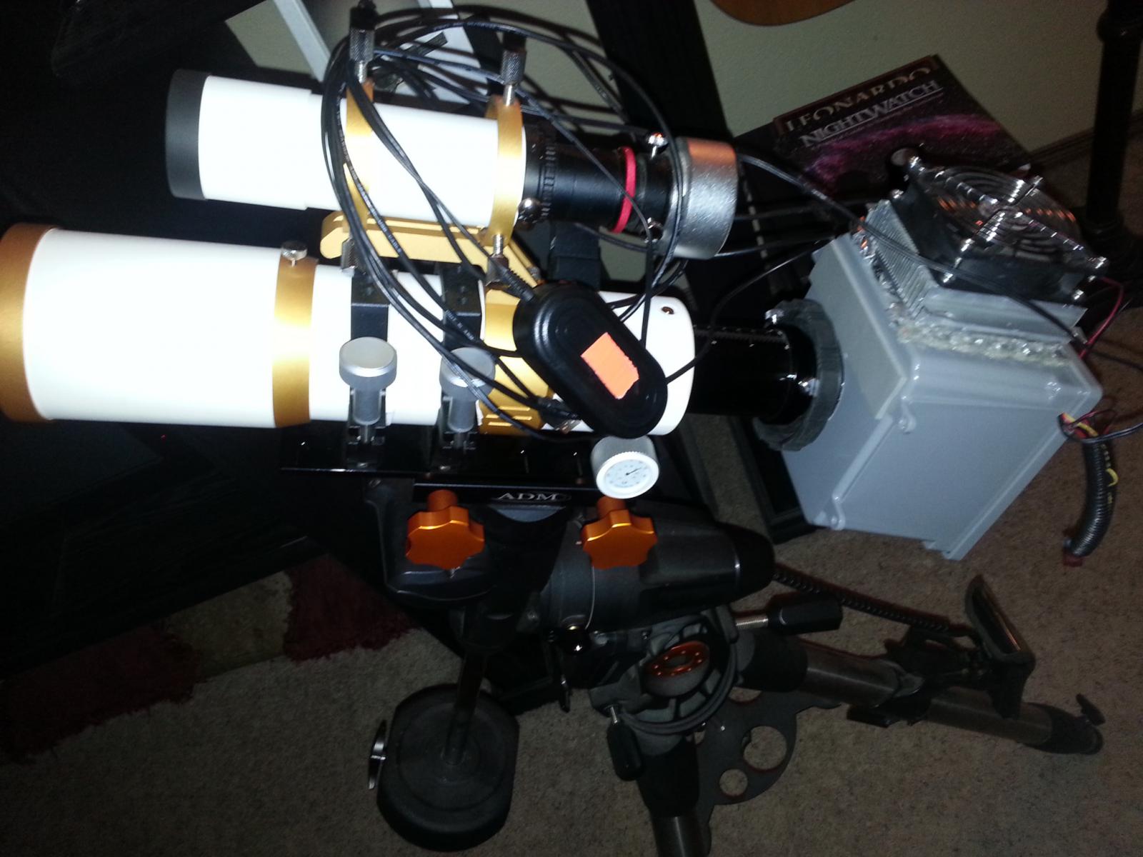 astro imaging with camera on skyseeker iv mount