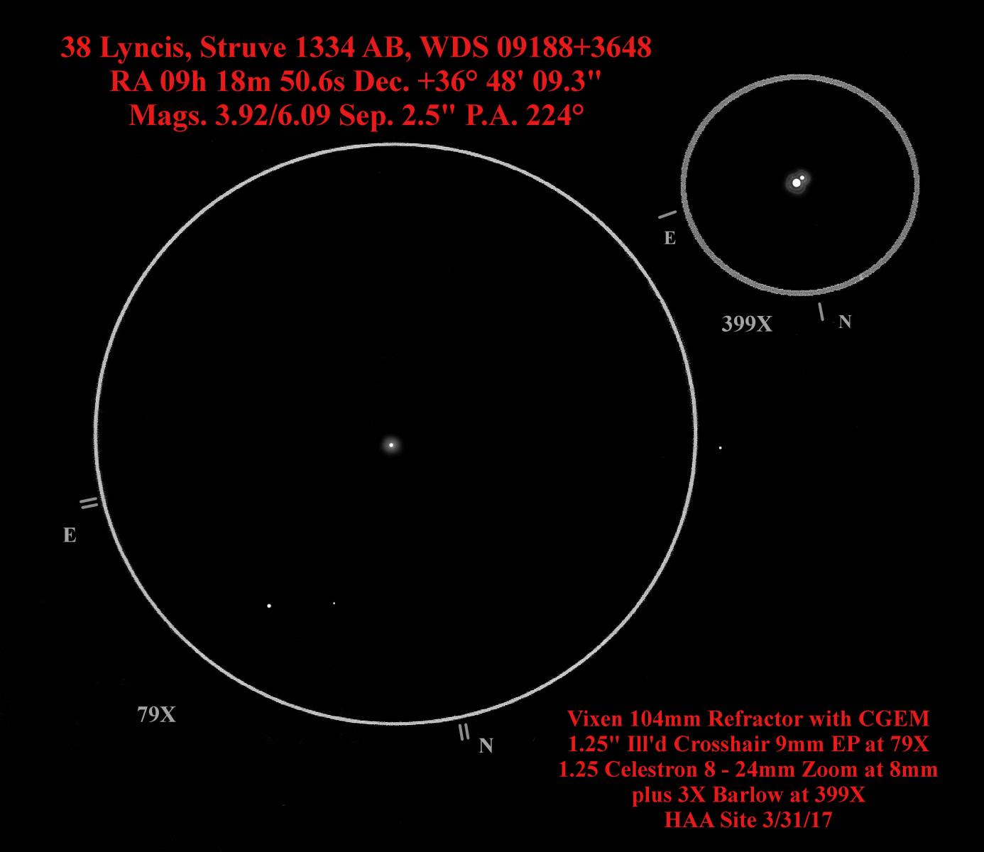 38 lyncis color? - Double Star Observing - Cloudy Nights