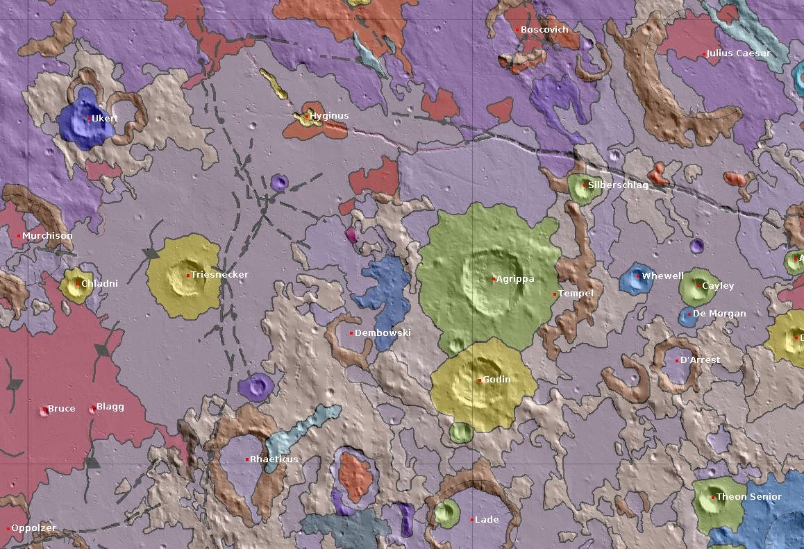 A Unified Geologic Map Of The Moon Lunar Observing And Imaging Cloudy Nights 9098