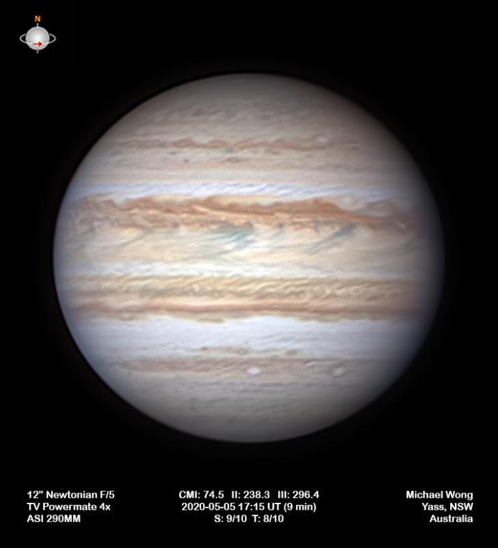 Jupiter on 2020-05-05 - Major & Minor Planetary Imaging - Cloudy Nights