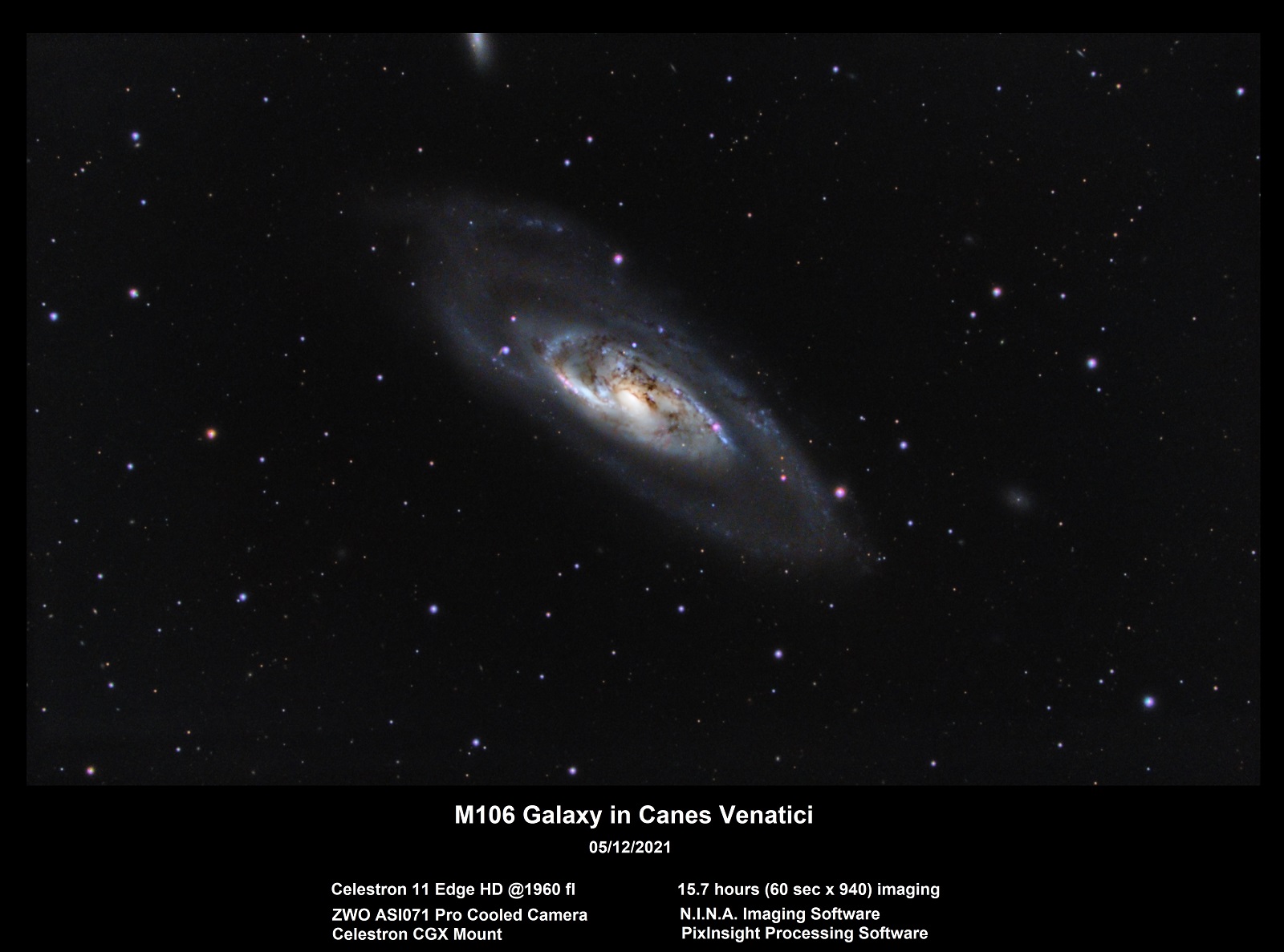 Goofi's Imaging Challenge, May 2021 - M106 - Beginning Deep Sky 