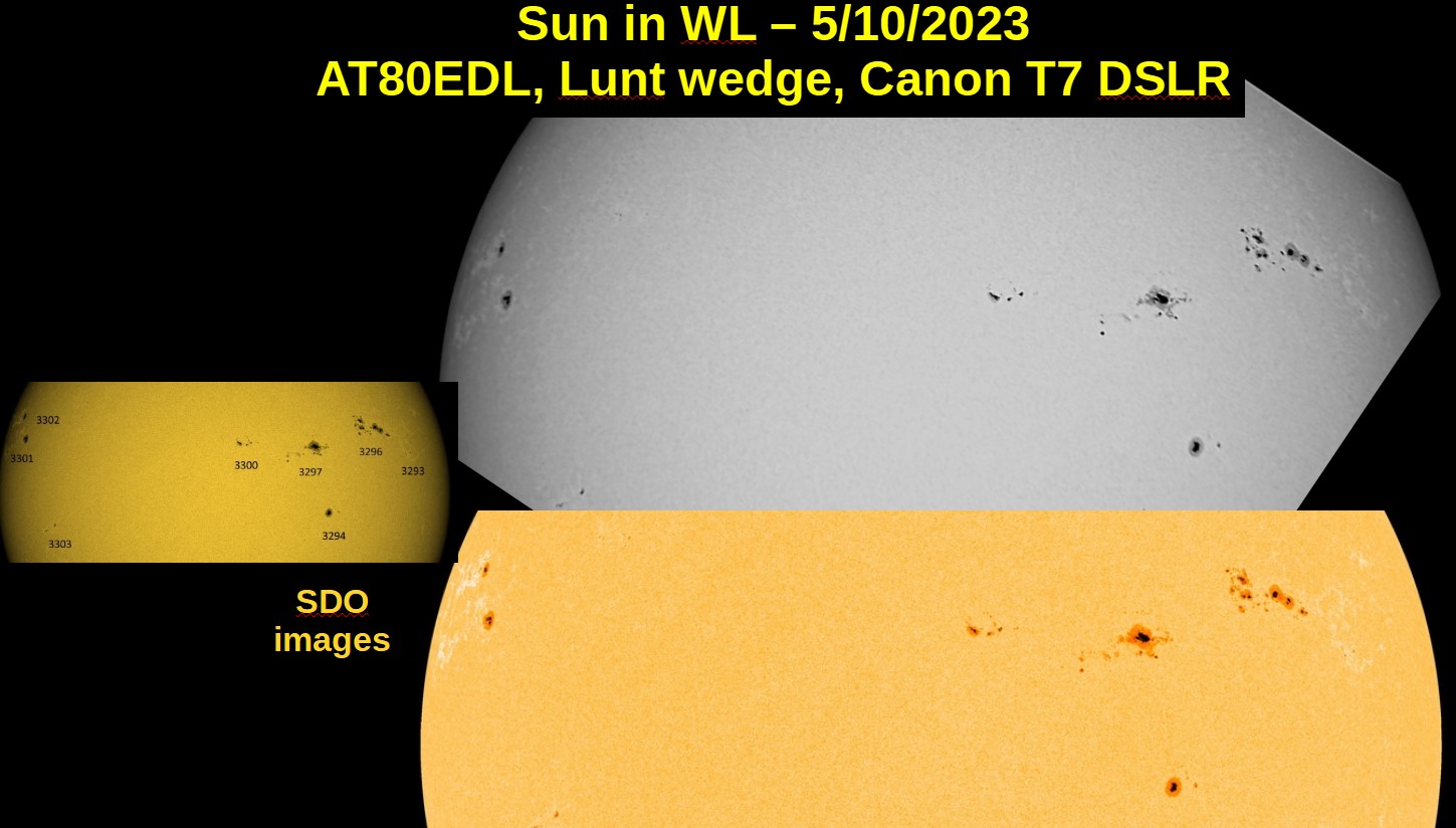 Ha/WL Solar Observing/sketching/imaging - 5/10/2023 - Solar Observing ...