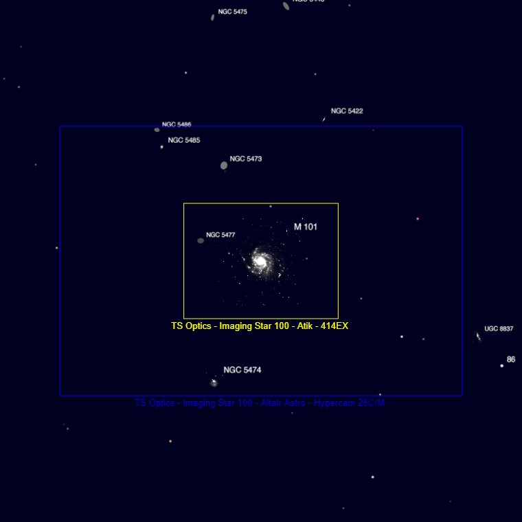 hi using a 414ex ccd and altair astro 26m camera on a 100mm ts optics ...