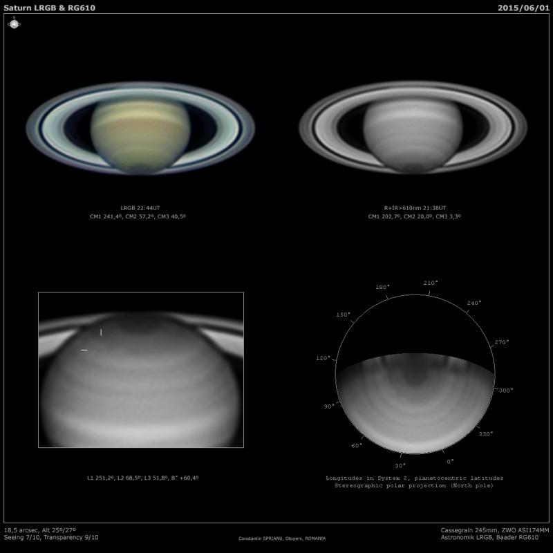 Saturn June the 1st - dark spot caught again - Major & Minor Planetary ...