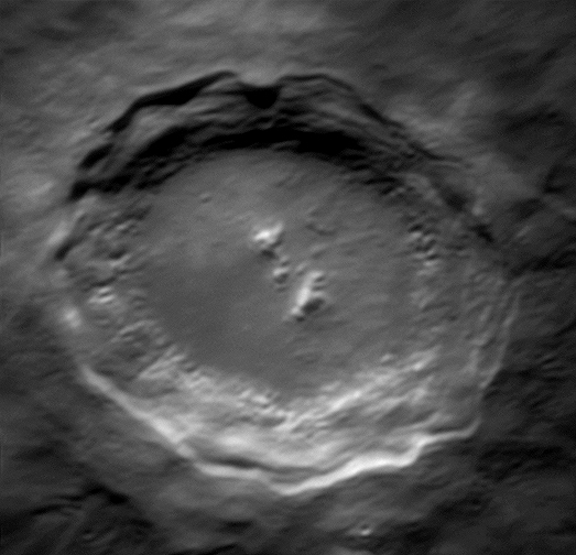 Extreme closeup of the crater Copernicus - Major & Minor Planetary ...