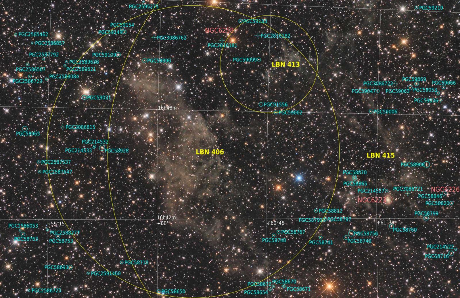 LBN 406, The Laughing Skull Nebula - Experienced Deep Sky Imaging 