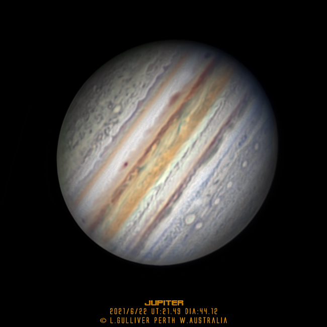 Jupiter 22 June, Perth WA. Steady Foggy Night. - Major & Minor ...