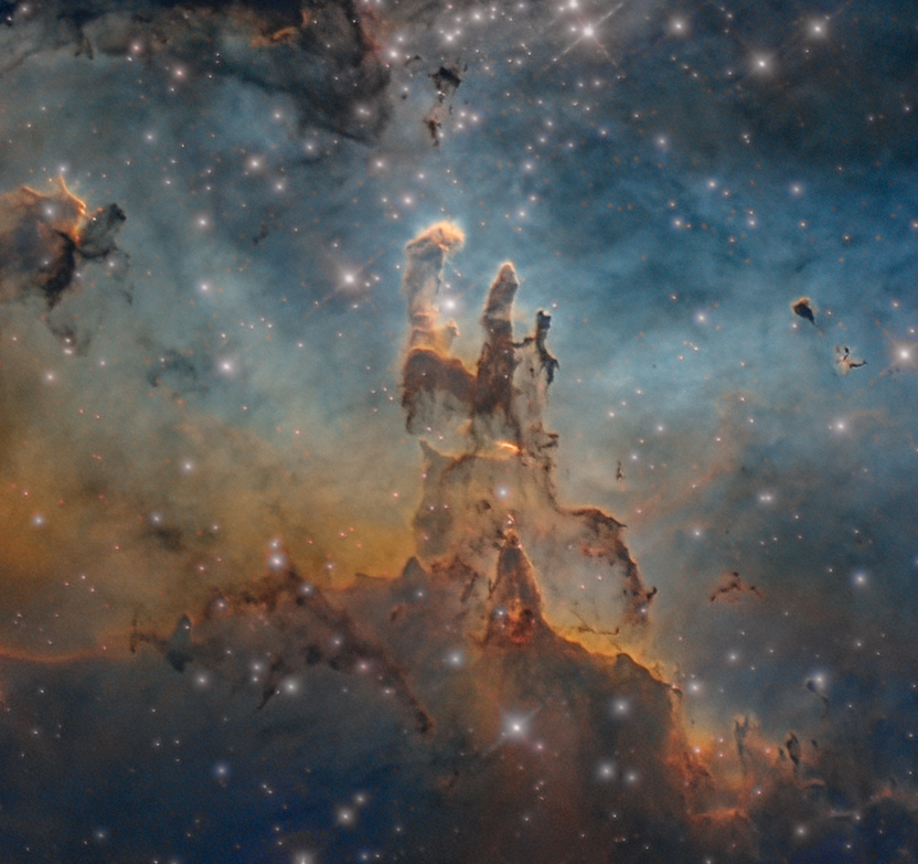 M16, The Pillars of Creation (HST) (Crop) - Experienced Deep Sky ...