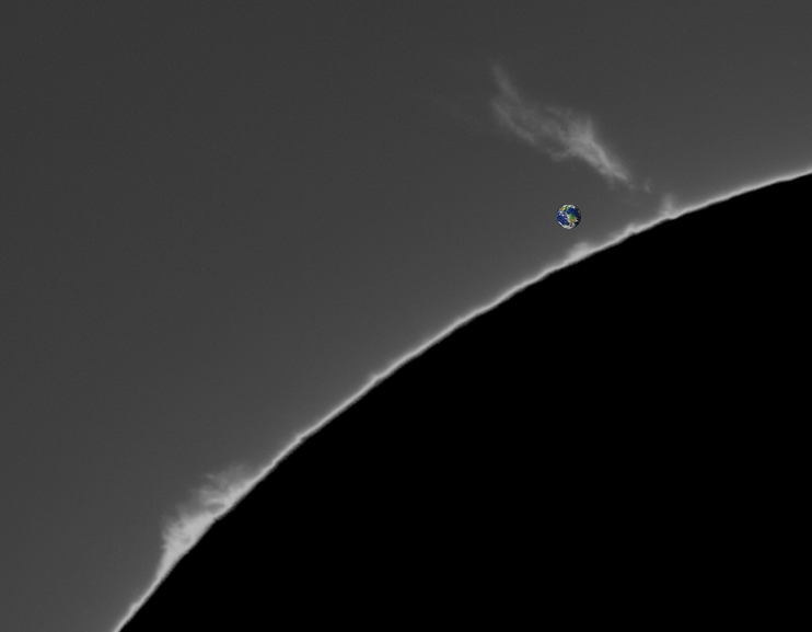 Animation of NW prom prior to lift off 6/8/2022 Solar Observing and