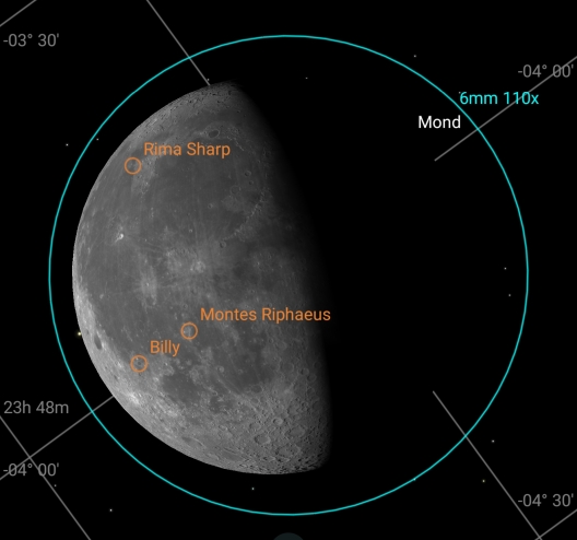 Skysafari observing list for the Moon - Lunar Observing and Imaging ...