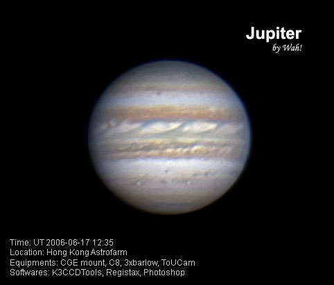 Jupiter 2006-6-17 - Major & Minor Planetary Imaging - Cloudy Nights