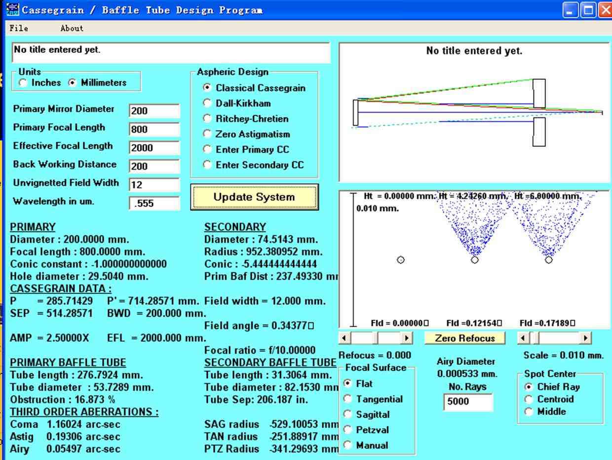 Learn to use Cassdesign calculator - ATM, Optics and DIY Forum - Cloudy  Nights