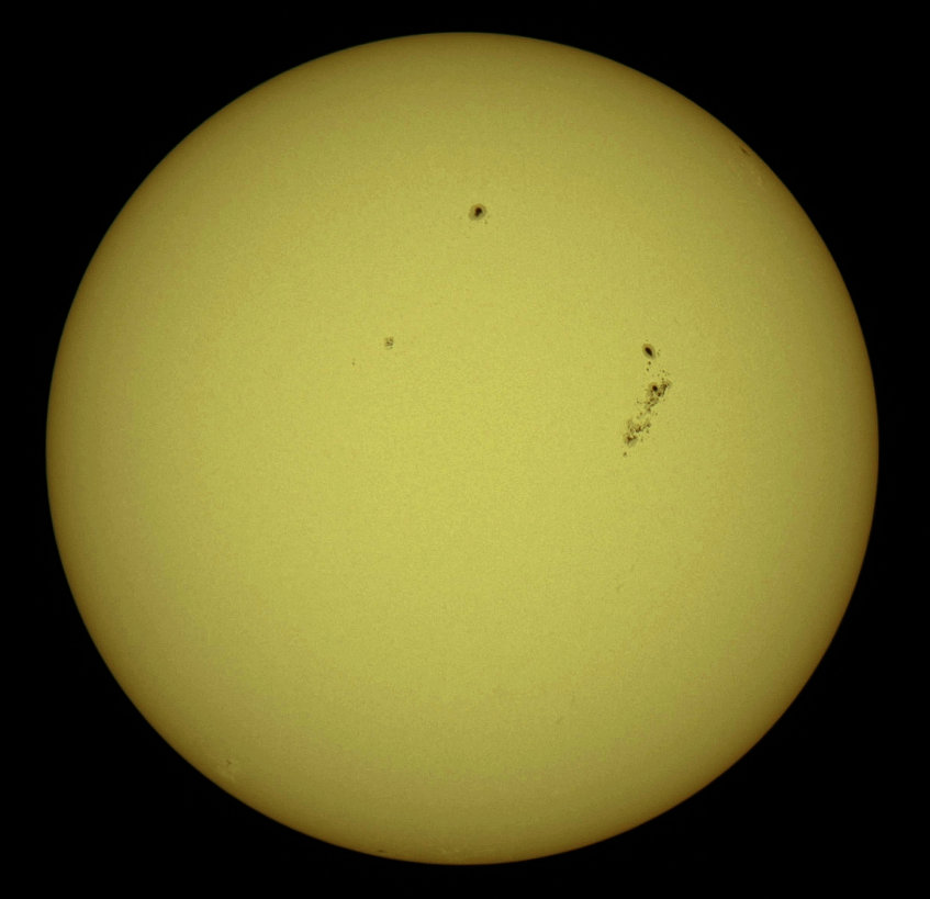 July 4 Sun White Light Filter Solar Observing And Imaging Cloudy Nights 3889