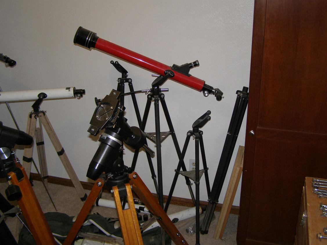 Tasco store telescope red