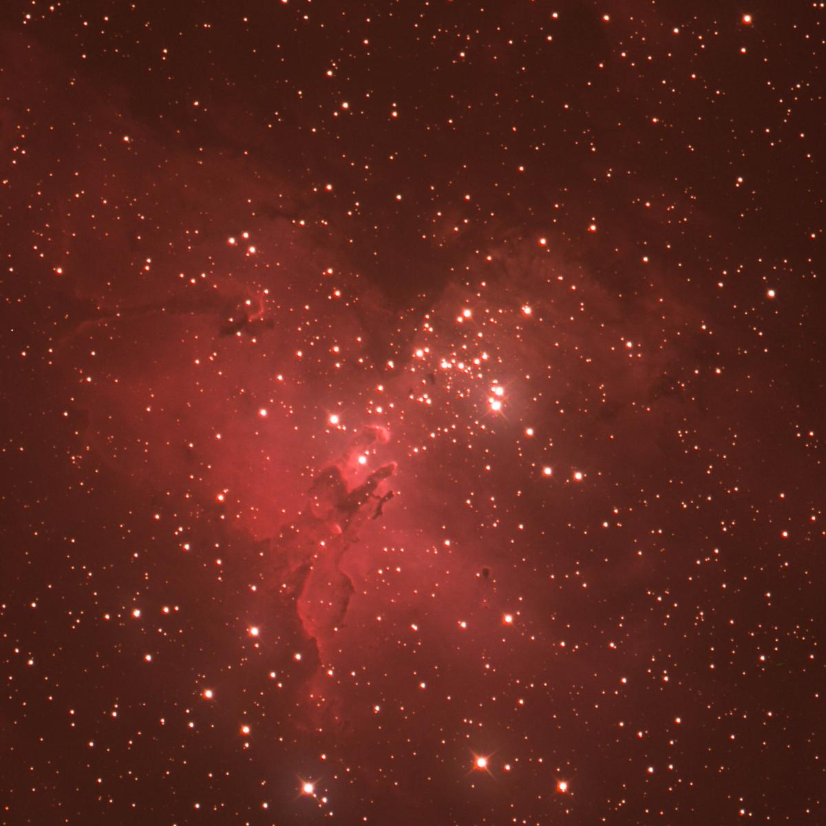 A Wide & Close Up Images Of The M16 Eagle Nebula. - Beginning Deep Sky ...