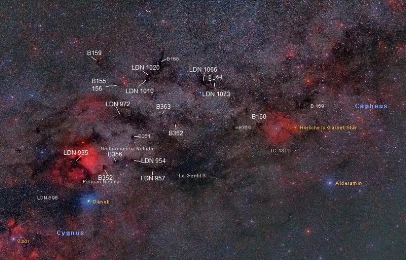 Help Identifying Dark Nebulae In Northern Cygnus Deep Sky Observing Cloudy Nights 