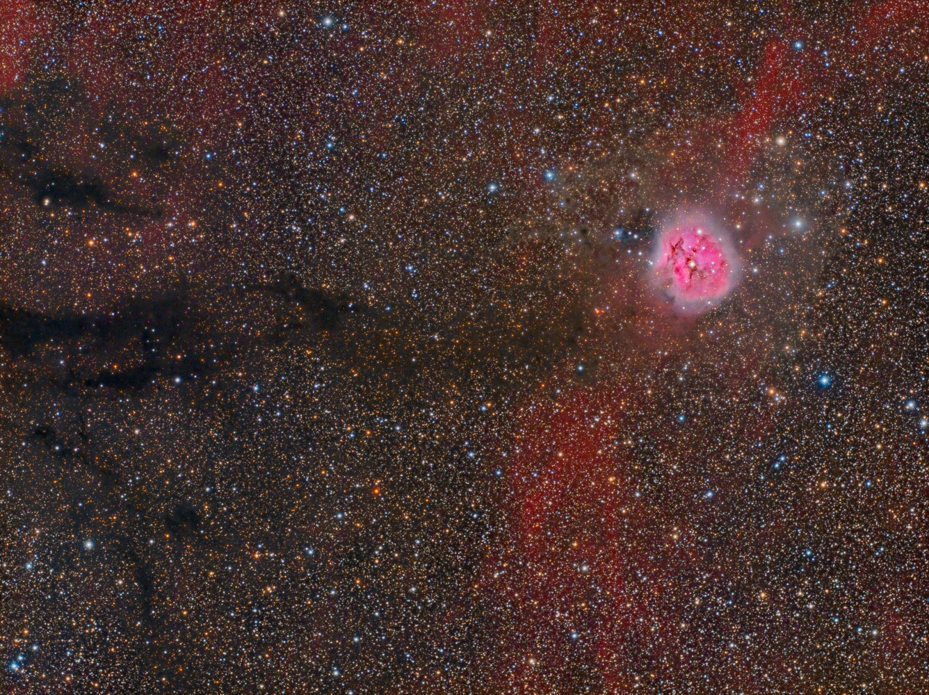 The Cocoon Nebula IC 5146 A processing journey Experienced