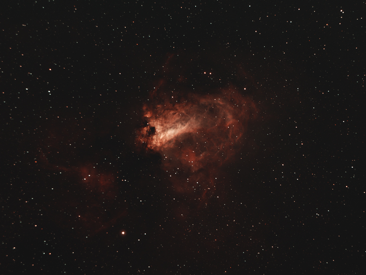 M17 The Swan Nebula In Sagittarius Zwo Asi071mc Pro Triad Ultra