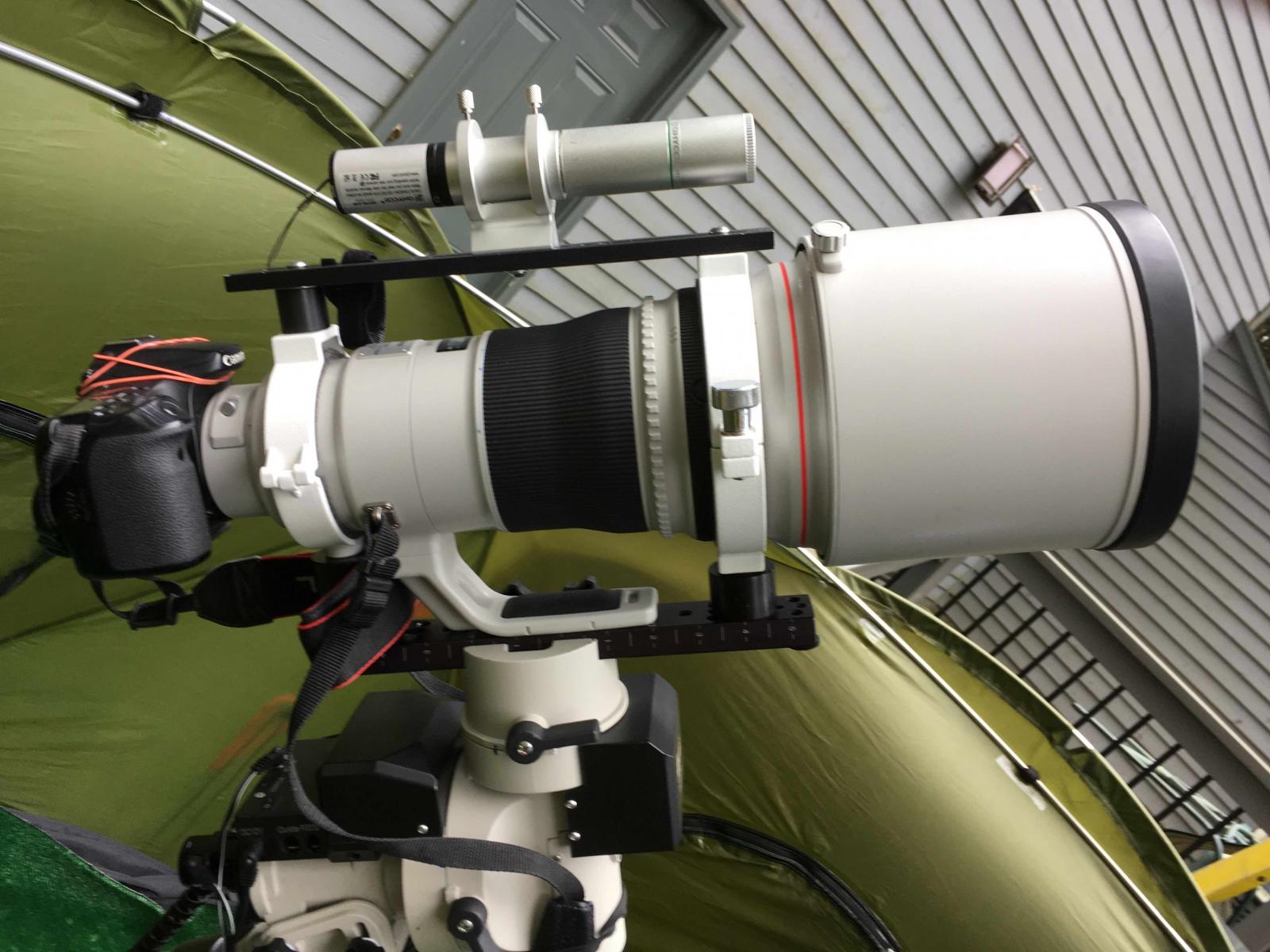 Guiding a Digital Camera + 400mm lens on a telescope mount Page 2