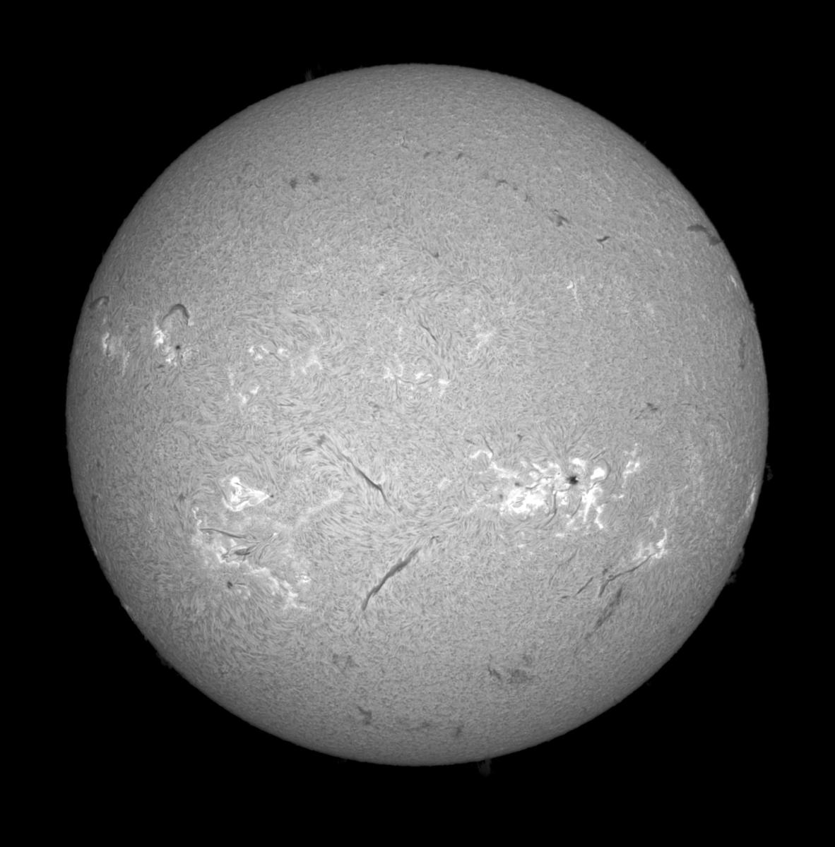 Full Sun in Ha, BW, July 12 2024 - Solar Observing and Imaging - Cloudy ...