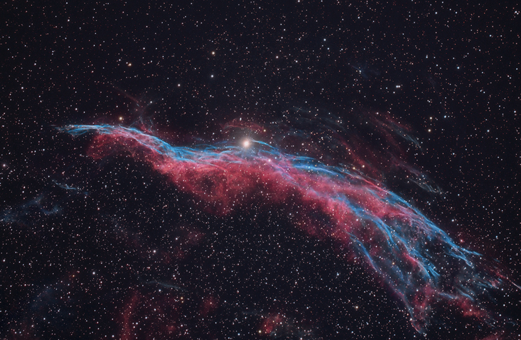 NGC 6960 West Veil Nebula RGB+HA+OIII - Beginning Deep Sky Imaging ...