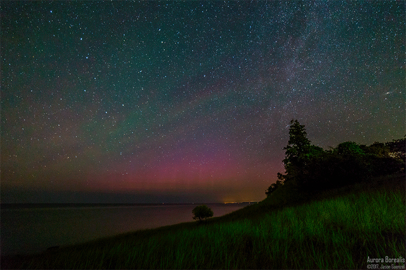 Aurora Borealis From Manistee, Michigan Beginning Deep Sky Imaging