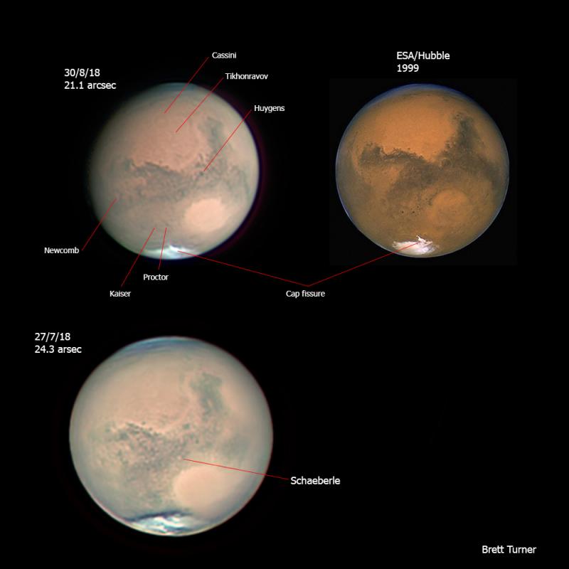 Cassini on Mars - 30/8/2018 - Major & Minor Planetary Imaging - Cloudy ...