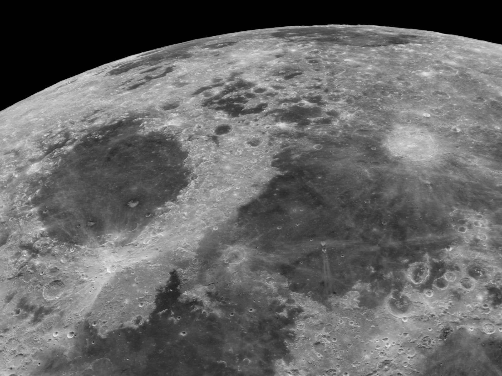 High Res Moon just past first quarter, 7000x10,000 pixels - Major ...