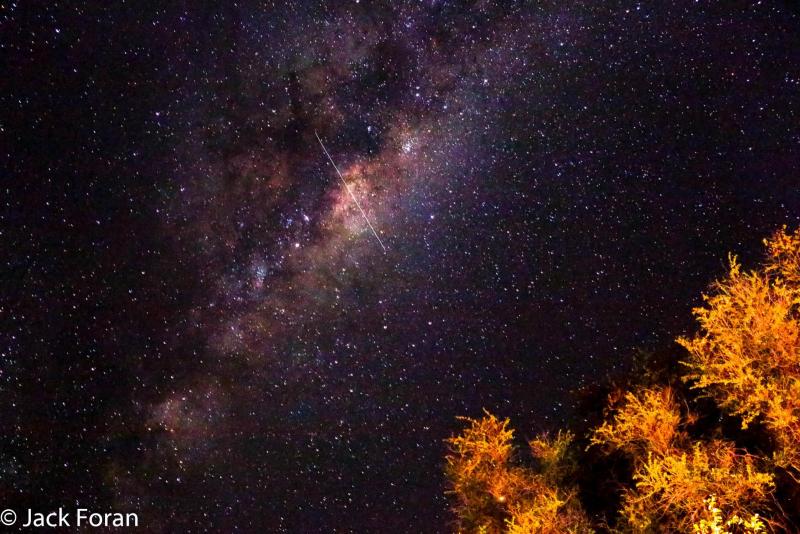 Milky Way With Satellite Through The Middle. - Beginning Deep Sky ...