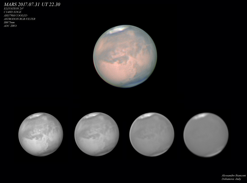 Mars from Italy elevation 24° - Major & Minor Planetary Imaging ...