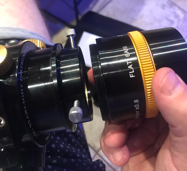 Help with new William Optics 0.8x Reducer and Field Flattener