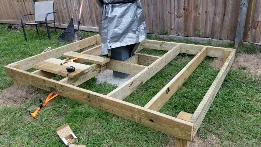 Backyard Wooden Pier Construction - Mounts - Cloudy Nights