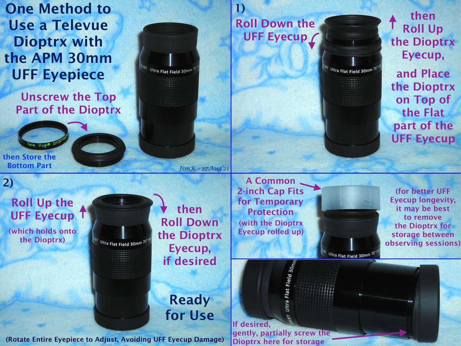 Using a Dioptrx on the APM 30mm UFF - Eyepieces - Cloudy Nights