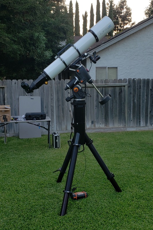 APM 152 F8 Doublet on skywatcher AZ EQ5GT AIt how would it