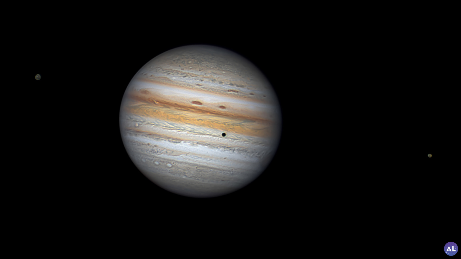 Jupiter with three moons, July 14, 2021 - Major & Minor Planetary ...