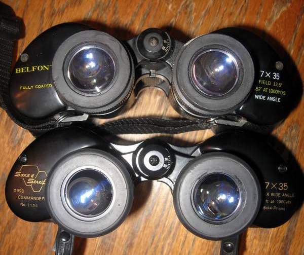 Binoculars Super Wide Angle w/ Case 7/35 607ft @ 1000 yds good Ultra Violet Coating