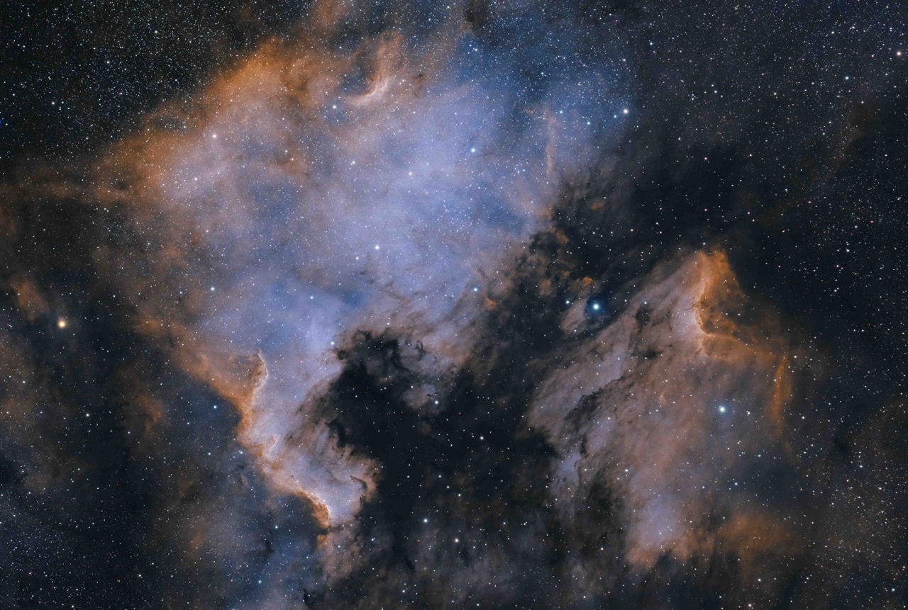 North American & Pelican Nebula with one 