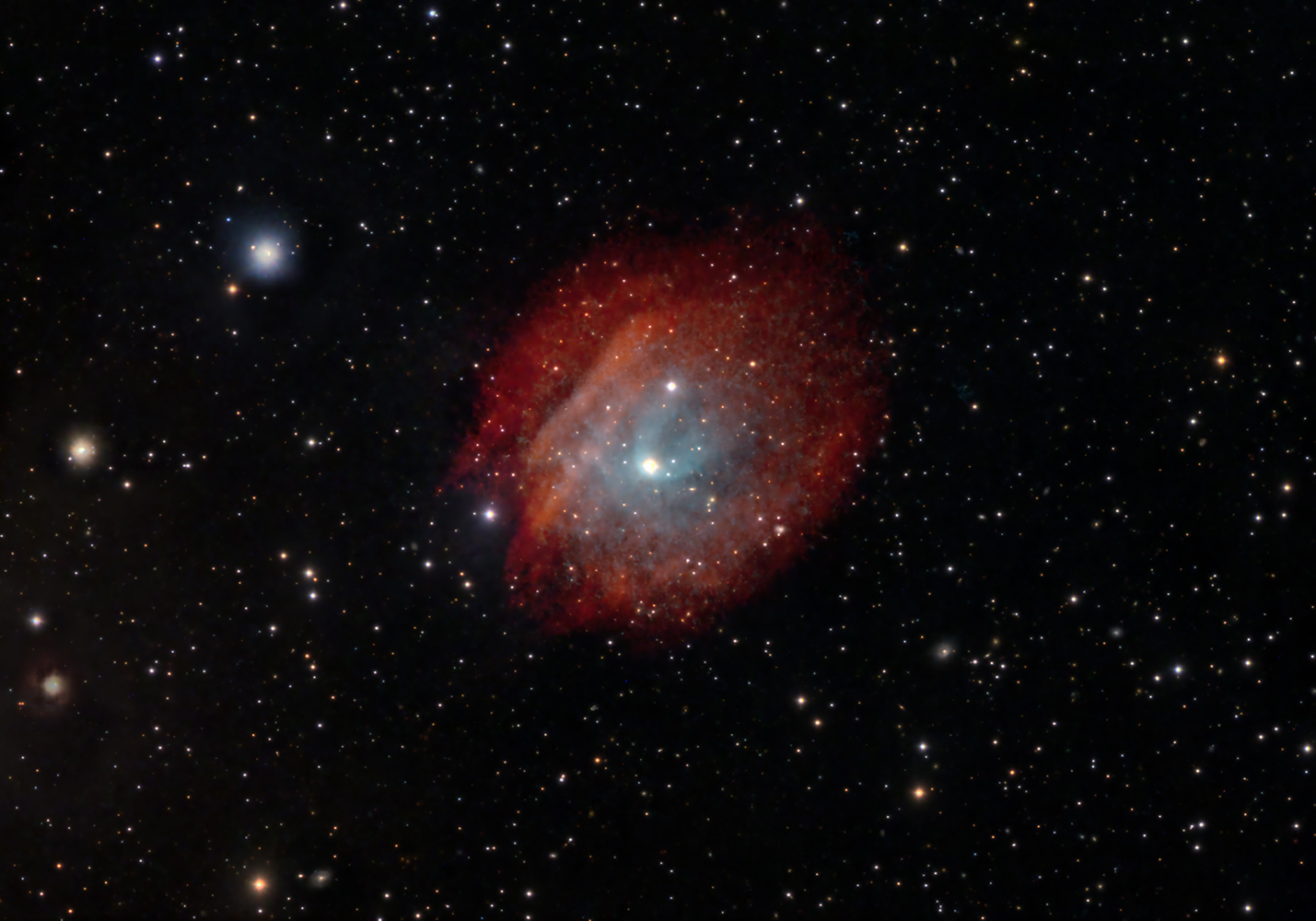 Abell 35 Planetary Nebula Experienced Deep Sky Imaging Cloudy