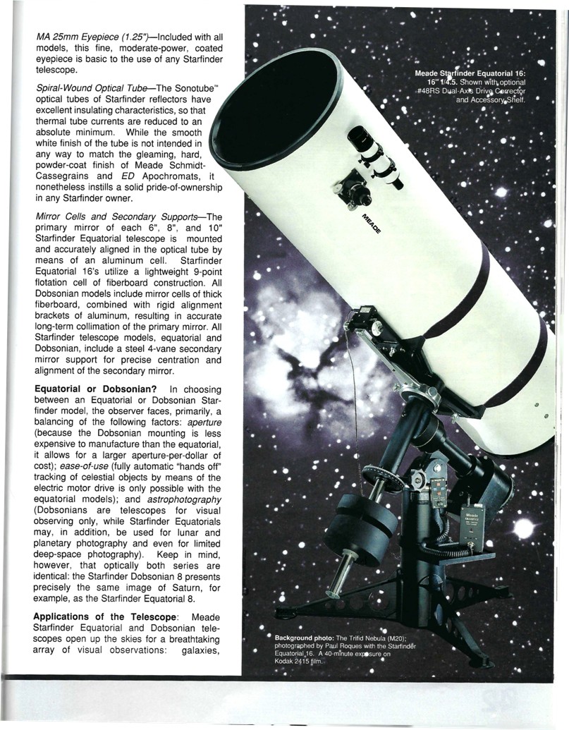 Meade clearance starfinder 16