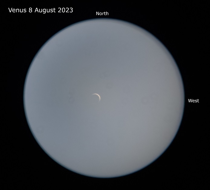 Venus Five Days Before Inferior Conjunction Solar System Observing Cloudy Nights 6112