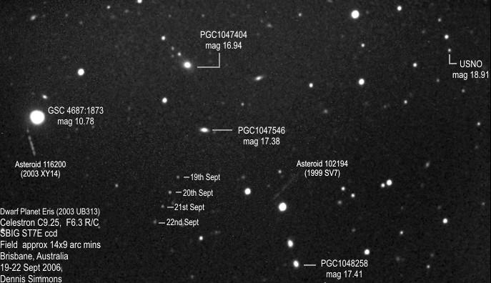 Eris, 2 Asteroids + 5 PGC objects - Major & Minor Planetary Imaging ...